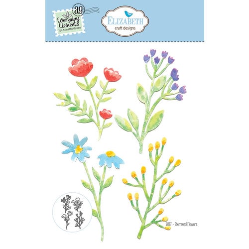 Elizabeth Craft Designs - Everythings Blooming Collection - Dies - Stemmed Flowers
