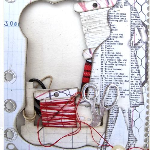 Elizabeth Craft Designs - Sidekick Essentials Collection - Dies - Essential Set 26 - Yarn Card with Scissors