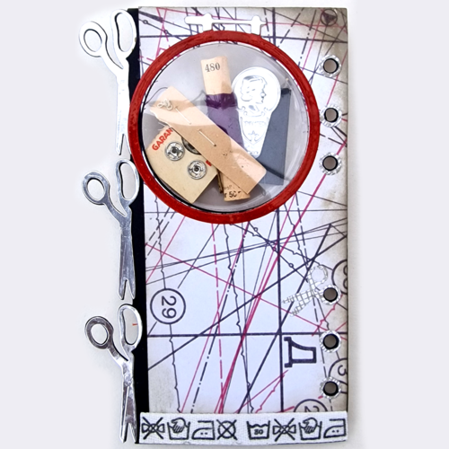 Elizabeth Craft Designs - Sidekick Essentials Collection - Dies - Essential Set 26 - Yarn Card with Scissors