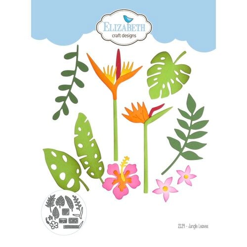 Elizabeth Craft Designs - Jungle Party Collection - Dies - Jungle Leaves