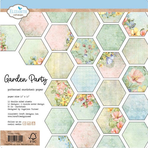 Elizabeth Craft Designs - 12 x 12 Paper Pack - Garden Party