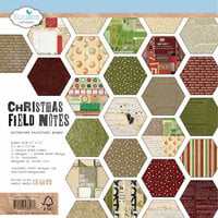 Elizabeth Craft Designs - December Day By Day Collection - 12 x 12 Paper Pack - Christmas Field Notes