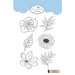 Elizabeth Craft Designs - Clear Photopolymer Stamps - Garden Flowers