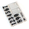 Elizabeth Craft Designs - Clear Photopolymer Stamps - Pieces of Life 2 - Numbers and Labels