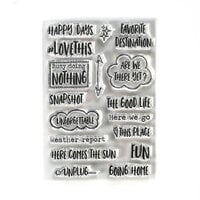 Elizabeth Craft Designs - Clear Photopolymer Stamps - Destination Phrases