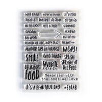 Elizabeth Craft Designs - Clear Photopolymer Stamps - Vacay Phrases