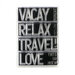 Elizabeth Craft Designs - Clear Photopolymer Stamps - Block Words - Travel