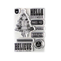 Elizabeth Craft Designs - Cozy Days Collection - Clear Photopolymer Stamps - Hello December