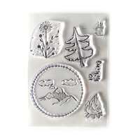 Elizabeth Craft Designs - Sparkling Winter Collection - Christmas - Clear Photopolymer Stamps - Hiking