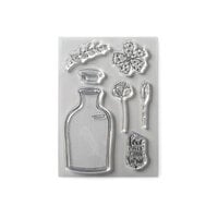 Elizabeth Craft Designs - Florals n' Fabrick Collection - Clear Photopolymer Stamps - Love Makes A House Home