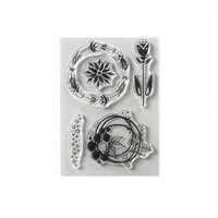Elizabeth Craft Designs - Florals n' Fabrick Collection - Clear Photopolymer Stamps - Fun Flourishes