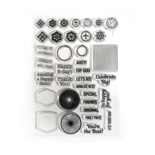 Elizabeth Craft Designs - This Lovely Life Collection - Clear Photopolymer Stamps - Phrases and Dingbats