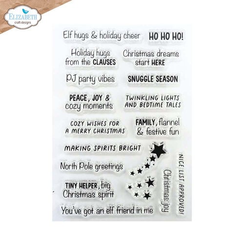 Elizabeth Craft Designs - Snuggle Season Collection - Clear Photopolymer Stamps - Snuggle Season Sentiments