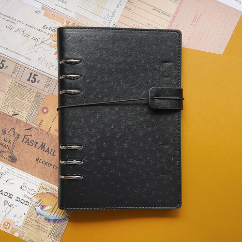 krekel Ultieme Grof Elizabeth Craft Designs - Planner Essentials Collection - A5 Planner Binder  - Vintage Black