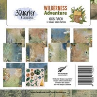 3Quarter Designs - Wilderness Adventures Collection - 6 x 6 Paper Pack