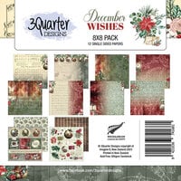 3Quarter Designs - December Wishes Collection - 8 x 8 Paper Pack