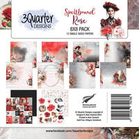 3Quarter Designs - Spellbound Rose Collection - 8 x 8 Paper Pack