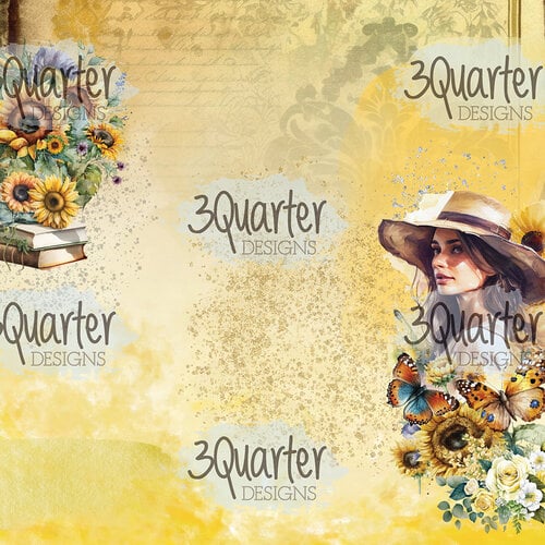 3Quarter Designs - Sunflower Elixir Collection - 8 x 8 Paper Pack 3Quarter Designs - Sunflower Elixir Collection - 8 x 8 Paper Pack