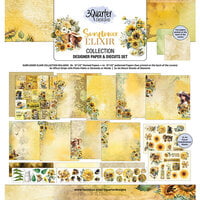 3Quarter Designs - Sunflower Elixir Collection - 12 x 12 Paper Pack