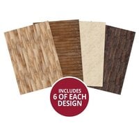 Hunkydory - Essential Paper Packs - Woodgrains