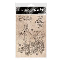 Hunkydory - Clear Photopolymer Stamps - For The Love Of Stamps - Snowy Squirrel