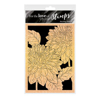Hunkydory - For The Love Of Stamps - Clear Photopolymer Stamps - Dazzling Dahlias