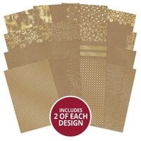 Hunkydory - A4 Paper Pad - Foiled Kraft Selection