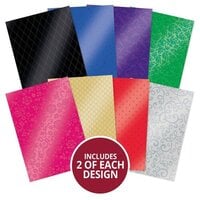 Hunkydory - A4 Essential Mirri Cardstock - Texture Assortment