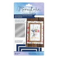 Hunkydory - Moonstone Dies - Woodgrain Nesting Frames - Rectangles