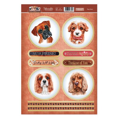 Hunkydory - Card Topper Sheet - Dog Years