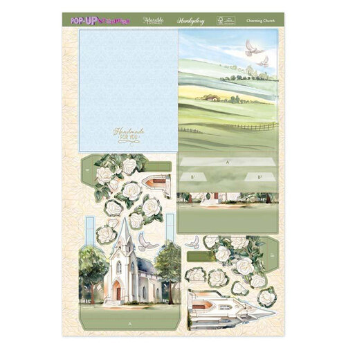 Hunkydory - Pop-Up Stepper Cards - Charming Church