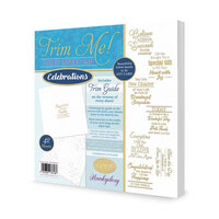 Hunkydory - Trim Me - Foiled Insert Pad - Celebrations Gold