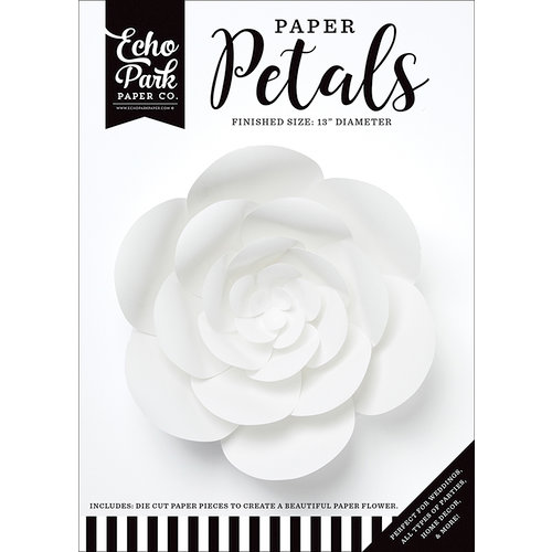 Echo Park - Paper Petals - Peony - Large - White