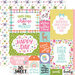 Echo Park - All About A Girl Collection - 12 x 12 Double Sided Paper - Multi Journaling Cards
