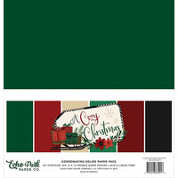 Echo Park - A Cozy Christmas Collection - 12 x 12 Paper Pack - Solids