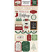 Echo Park - A Cozy Christmas Collection - Chipboard Stickers - Phrases