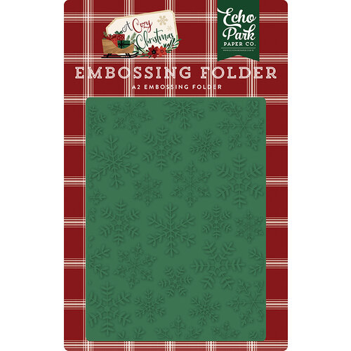 Echo Park - A Cozy Christmas Collection - Embossing Folder - Let It Snow