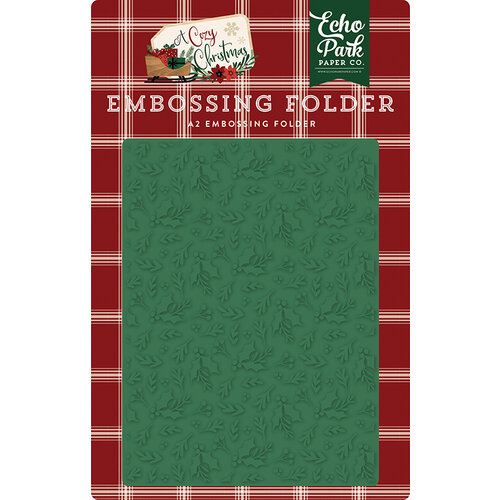 Echo Park - A Cozy Christmas Collection - Embossing Folder - Holiday Branches