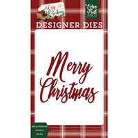 Echo Park - A Cozy Christmas Collection - Designer Dies - Merry Christmas Word Set 4