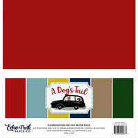 Echo Park - A Dog's Tail Collection - 12 x 12 Paper Pack - Solids