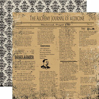 Echo Park - Apothecary Emporium Collection - Halloween - 12 x 12 Double Sided Paper - Alchemy Press