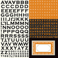 Echo Park - Apothecary Emporium Collection - Halloween - 12 x 12 Cardstock Stickers - Alphabet