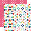 Echo Park - Anything Goes Collection - 12 x 12 Double Sided Paper - Happy Hexagons
