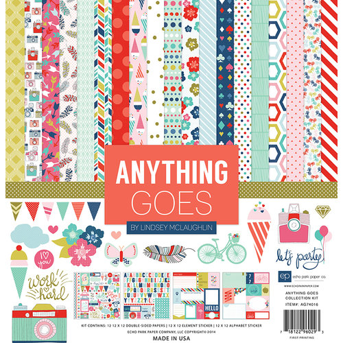 Echo Park - Anything Goes Collection - 12 x 12 Collection Kit