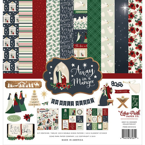 Echo Park - Christmas - Away In A Manger Collection - 12 x 12 Collection Kit