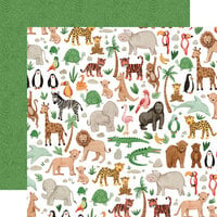 Echo Park - Animal Kingdom Collection - 12 x 12 Double Sided Paper - Wild Side