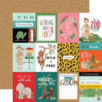 Echo Park - Animal Kingdom Collection - 12 x 12 Double Sided Paper - 3 x 4 Journaling Cards