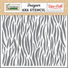Echo Park - Animal Kingdom Collection - 6 x 6 Stencils - Zebra