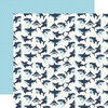 Echo Park - All Boy Collection - 12 x 12 Double Sided Paper - Swimming Sharks