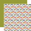 Echo Park - All Boy Collection - 12 x 12 Double Sided Paper - Race Car Lanes